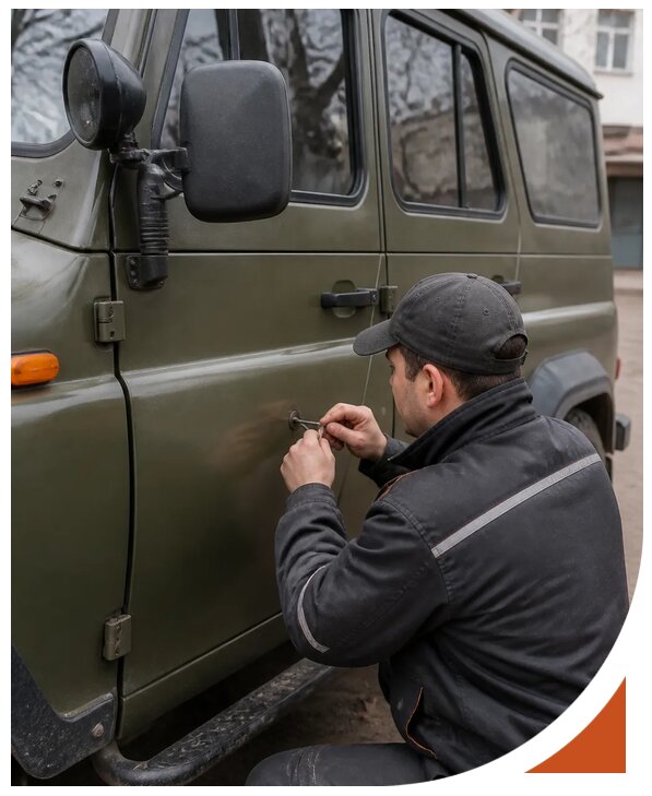 Профессиональное вскрытие автомобиля УАЗ без повреждений в Нальчике